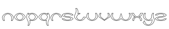 Psychedelic-Hollow Font LOWERCASE
