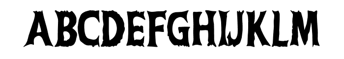 Psycho Ghost Regular Font UPPERCASE