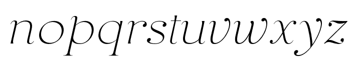 Puanto Italic Font LOWERCASE