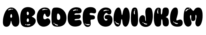 Puddy Bubble Font UPPERCASE