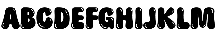 Puddy Gum Buble Font UPPERCASE