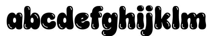 Puddy Gum Buble Font LOWERCASE