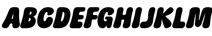 Puddy Gum Italic Font UPPERCASE