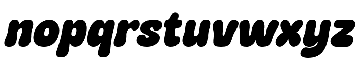 Puddy Gum Italic Font LOWERCASE