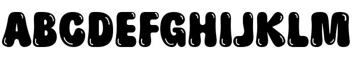 PuddyGum-Buble Font UPPERCASE