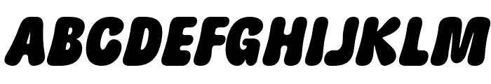 PuddyGum-Italic Font UPPERCASE