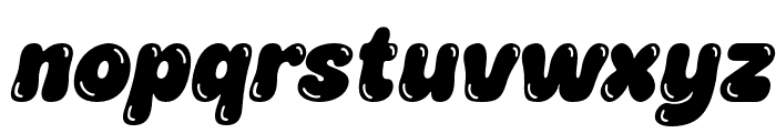 PuddyGum-ItalicBuble Font LOWERCASE