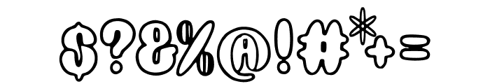 Puffy_Outline Font OTHER CHARS