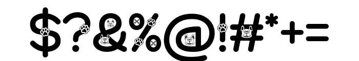 Pug Dog Font OTHER CHARS