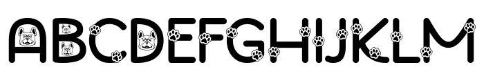 Pug Dog Font LOWERCASE