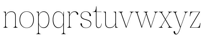 Pujarelah-Thin Font LOWERCASE