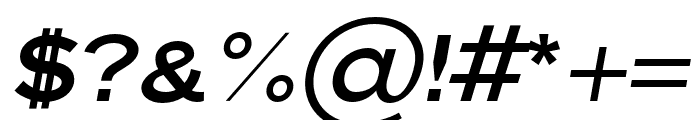 Pulse Bold Italic Font OTHER CHARS