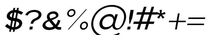Pulse Regular Italic Font OTHER CHARS