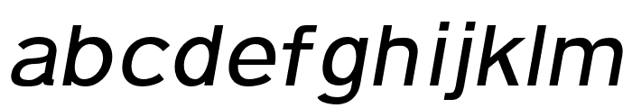 Pulse Semi-Bold Italic Font LOWERCASE