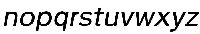 Pulse Semi-Bold Italic Font LOWERCASE