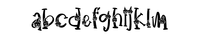 PumKinz Witch Pumpkin Font LOWERCASE