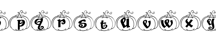Pumpkin Collestion Font LOWERCASE