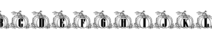 Pumpkin Crest Font UPPERCASE