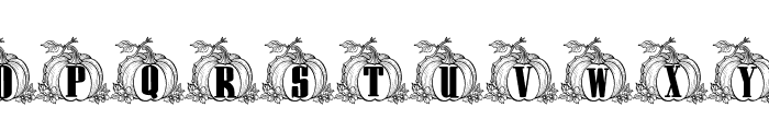 Pumpkin Crest Font UPPERCASE