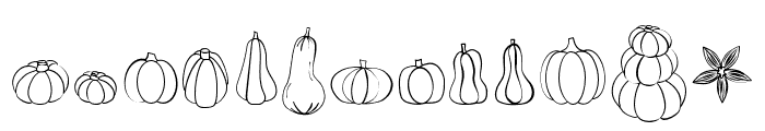 Pumpkin Doodle Regular Font UPPERCASE