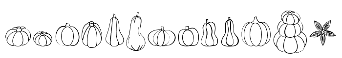 Pumpkin Doodle Regular Font LOWERCASE