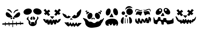 Pumpkin Emoji Face Font OTHER CHARS