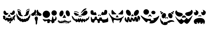 Pumpkin Emoji Face FONT