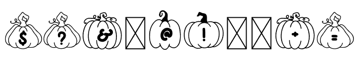 Pumpkin Love Font Font OTHER CHARS