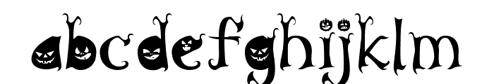 Pumpkin Mania Regular Font LOWERCASE