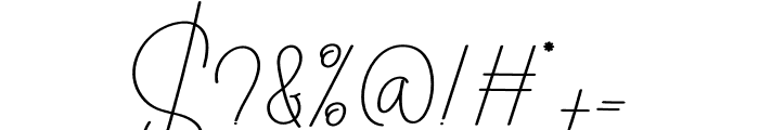 Pumpkin Signature Font OTHER CHARS