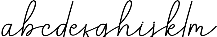 Pumpkin Signature Font LOWERCASE