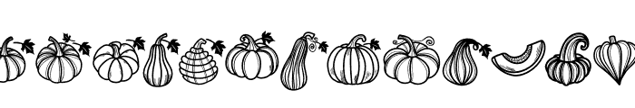 Pumpkin Thanksgiving Font UPPERCASE