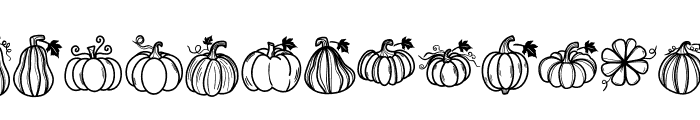 Pumpkin Thanksgiving Font LOWERCASE