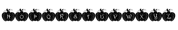 Pumpkin Waluh Monogram Font LOWERCASE