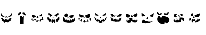 PumpkinGrin Regular Font LOWERCASE