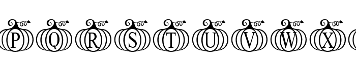 PumpkinMonogram Font UPPERCASE