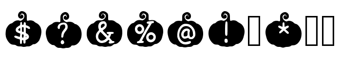 Pumpkin_boo Regular Font OTHER CHARS