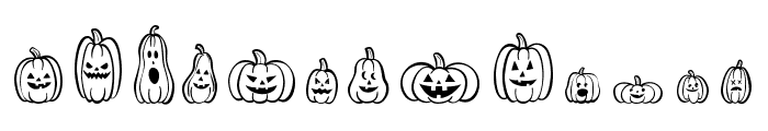 Pumpkins Are Cool Font UPPERCASE