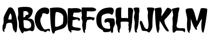 Pumpy Scared Font UPPERCASE