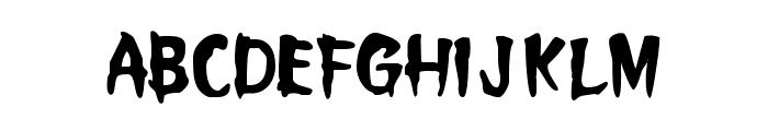 Pumpy Scared Font LOWERCASE