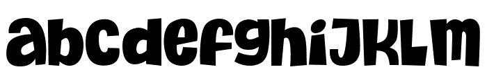 Punchline-Regular Font LOWERCASE