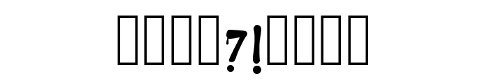 Punk Horor Regular Font OTHER CHARS