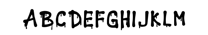 Punk Horor Regular Font UPPERCASE