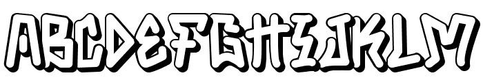 Punk Rotten Extrude Font LOWERCASE