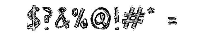 PunkerroCrust Font OTHER CHARS