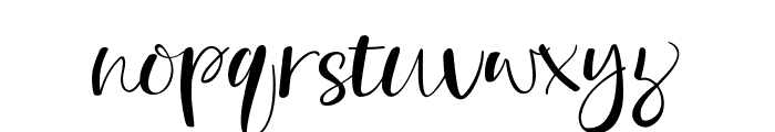 Pure Blush Script Regular Font LOWERCASE