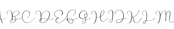 Pure Love Font UPPERCASE