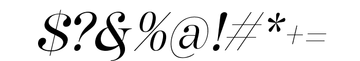 PureMalone-Italic Font OTHER CHARS