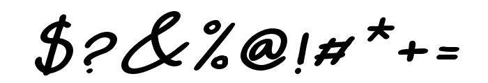Pureline-Italic Font OTHER CHARS