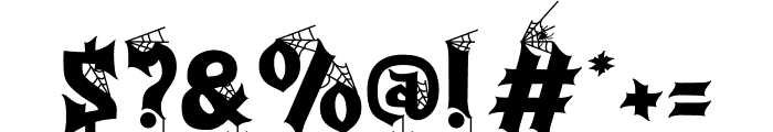 Purgatorie Spider Font OTHER CHARS